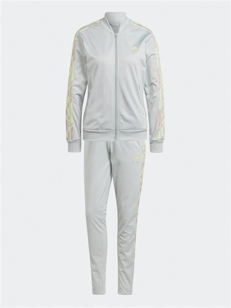 adidas jogginganzug damen baumwolle grau